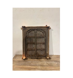 Decoración de Pared para el Hogar Hecha a Mano, Estilo Art Deco, Tallada en Madera y Latón, Multifuncional, Duradera, para Sala de Estar, Dormitorio, Comedor - Product Image 1