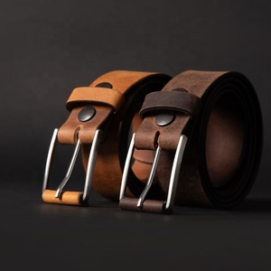 Meilleure vente prix d'usine ceinture en cuir pur pour hommes dernière collection de ceintures en cuir véritable Service OEM du Pakistan - Product Image 3