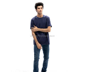 Collection d'été en gros, vêtements décontractés pour hommes, t-shirts en piqué 100% coton, logo personnalisé pour hommes - Product Image 4