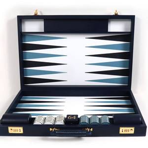 Leather Crafts <b>Backgammon</b> Set Supplier Hot Selling Chess Games <b>Board</b> Chips Custom Luxury <b>Backgammon</b> Sets - Product Image 1