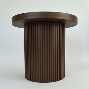 Mesa Auxiliar de Diseño Moderno, Mesa de Centro con una Sola Pata, Color Marrón Claro, Mueble de Hogar de Lujo y Duradero, Color Dinámico - Product Image 1