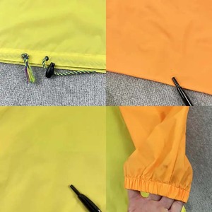 เสื้อแจ็คเก็ตกันลมคุณภาพสูงจากผู้ผลิต OEM แบบ unisex ทรงปกติ สีนีออน ดีไซน์บล็อกสีแบบ Anorak สำหรับกิจกรรมกลางแจ้ง พร้อมฮู้ดกันลม - Product Image 4