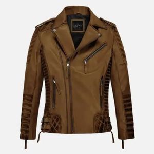 แจ็คเก็ตหนังแคนวาสคุณภาพสูง สไตล์ตะวันตกสำหรับฤดูหนาว ออกแบบสีได้ตามต้องการ ระบายอากาศได้ดี ทันสมัย บริการ OEM ขายส่ง - Product Image 1