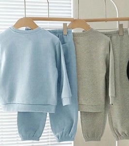 Conjuntos de Ropa para Niños, Personalizados, 100% Algodón, Ecológicos, Ligeros, Conjunto Deportivo para Niños Pequeños, Sudadera de Otoño - Product Image 3