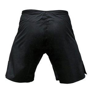 Men's Black MMA Training Shorts with Gold Mesh Side <b>Panels</b> and Professional Performance Fit - Product Image 2