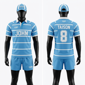 Uniforme de Rugby Premium para Hombre, 180 GSM, Poliéster, Diseño León Rojo, Tela Transpirable, Impresión por Sublimación, Personalizable con Nombre y Número, Estilo Panel - Product Image 5