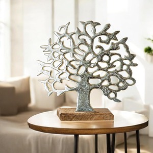 Jaffs Exports Silver Metal Deer Figurine Handmade Eco-Friendly Durable <b>Christmas</b> Tabletop Sculpture Modern Design Home Office - Product Image 4
