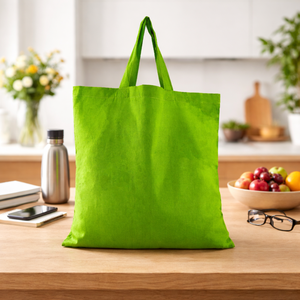 Sustainable Heavy Duty Cotton Carry <b>Bag</b> Custom Branding Large Capacity | Reusable Shopping Tote <b>Long</b> Handle Retail Events Gifts - Product Image 4