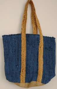 Sac fourre-tout bohème en coton et jute pour femme, couleur unie, fermeture ouverte, écologique, mode, usage quotidien, bandoulière, toutes saisons - Product Image 2