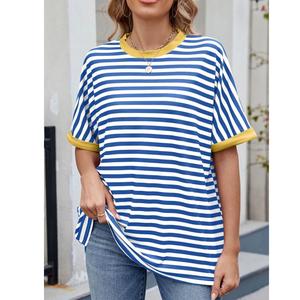 High Quality Streetwear Blank Solid Short Sleeve T-Shirt 180 GSM Heavyweight Plain Dyed Women's T-Shirts Export BD - Product Image 4