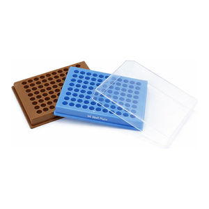 Estante para Tubos de PCR Autoclavable de 8x12, Color Marrón, para Organización de Tubos de Laboratorio - Product Image 3