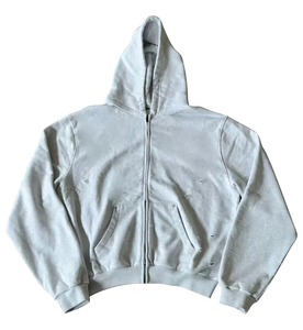 Custom Logo Unisex Hoodie Wholesale 100% Cotton Fleece Pullover OEM/ODM Heavyweight Streetwear Sweatshirt Bulk Supplier - Product Image 2