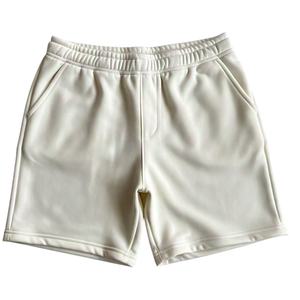 Low MOQ Custom Logo Elasticated Waistband Oversize <b>Shorts</b> <b>Men</b> Streetwear <b>Black</b> Cotton Fleece <b>Shorts</b> solid color <b>shorts</b> for <b>men</b> - Product Image 1