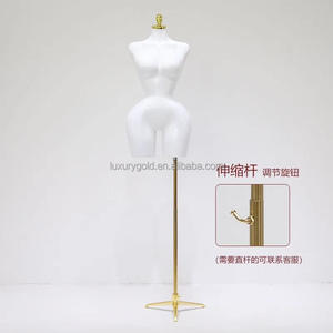 도매 L 크기 매력적인 여성 플러스 사이즈 Manikin BBL 원피스 상체 더미 큰 엉덩이 큰 가슴 금 <span class=keywords><strong>ABS</strong></span> 플라스틱 페인트 마네킹 - Product Image 3