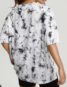 เสื้อยืดคอกลมโอเวอร์ไซส์สำหรับผู้หญิง |   ผ้าถักโพลีเอสเตอร์/คอตตอนพิมพ์ลายตามสั่ง |   เสื้อผ้าขายส่งแบบแขนยาวทรงหลวม - Product Image 3