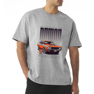 Camiseta de Algodón 100% Personalizada, de Gran Tamaño, con Impresión DTG, Diseño Gráfico Completo, Lisa, para Hombre, OEM/ODM - Product Image 1