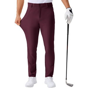 Pantalones de Golf Ligeros de Alta Calidad para Hombre, Corte Regular, Resistentes al Viento, Pantalones Deportivos Casuales con Bolsillos Laterales de Lona en Color Personalizado - Product Image 1