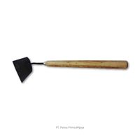 Mini houe de jardin de haute qualité en acier épais de 8 cm pour le désherbage, 35 cm avec manche en bois robuste, outil manuel