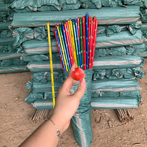 Escoba de madera ecológica Panda con mango de plástico duro duradero y cerdas sin bandera, cabezal de PVC, herramienta de limpieza de jardín de alta resistencia - Product Image 2