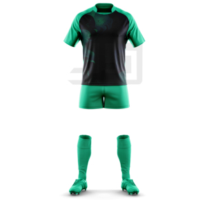 Ensemble de maillot et short de rugby personnalisés avec broderie 3D, tissu respirant, écologique et antibactérien pour les activités sportives d'équipe - Product Image 4