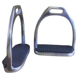 Étriers flexibles Étriers d'équitation de sécurité Étriers de cheval anglais avec tampon en caoutchouc antidérapant Accessoires pour outils d'équitation - Product Image 1