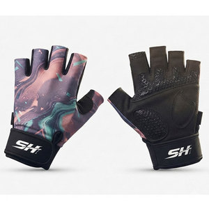 Gants de fitness coupe-vent pour femmes, design antidérapant en silicone, construction sans doigts, légers, pour la pratique du crossfit en salle de sport - Product Image 1