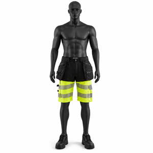Shorts de travail haute visibilité, robustes, réfléchissants, avec poches cargo pour outils, vêtements de travail de sécurité pour hommes - Product Image 2
