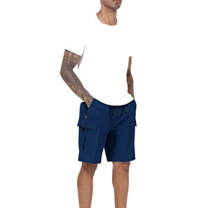 Shorts cargo 100 % polyester à séchage rapide pour hommes, avec doublure de haute qualité, en maille, pour la plage, le sport et la course en extérieur, modèle basique - Product Image 6