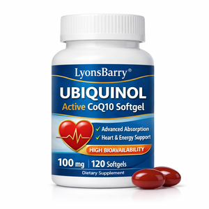 Lyonsbarry Ubiquinol CoQ10 Actif 100mg Capsules Absorption Avancée Santé Cardiaque Antioxydant Complément Alimentaire OEM Privé - Product Image 2