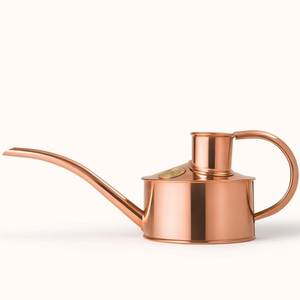 Modern Copper Finish Iron Watering Can Long Spout copper finish <b>garden</b> accessories Durable Gardening Outdoor - Product Image 1