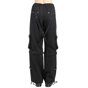 Gothic Fashion Pants Unisex Relaxed Fit Utility <b>Pocket</b> Alternative Style <b>Trousers</b> - Product Image 2