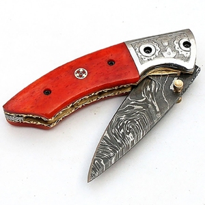 Couteau pliant de camping personnalisé, multifonctionnel, avec étui en cuir, à prix avantageux, couteaux pliants - Product Image 4