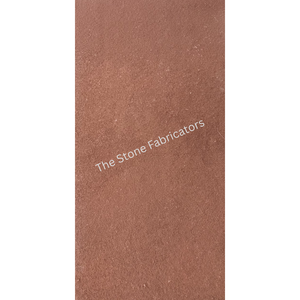 Losa Delgada de Piedra Arenisca Roja de Agra, Acabado Rústico y Rugoso, Revestimiento Exterior para Exteriores, Superficie de Piedra Natural TSF India - Product Image 3
