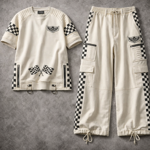 ชุดเซ็ตเสื้อผ้าสไตล์สปอร์ตบิ๊กเกอร์  ระบายอากาศได้ดี  แบบ unisex  ประกอบด้วยเสื้อฮู้ดดี้ เสื้อยืด และกางเกงขายาว  สไตล์สตรีทแวร์ - Product Image 1