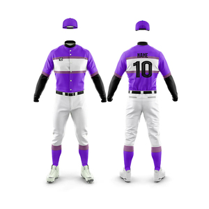 Ensemble uniforme de baseball imprimé couleur unie de haute qualité – Style tendance pour équipe – Tenue de baseball de qualité supérieure - Product Image 4