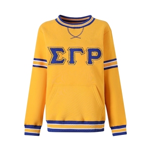 เสื้อสเวตเชิ้ตคอกลม Sigma Gamma Rho ปักลายตัวอักษรกรีกแบบกำหนดเอง ผ้าขนแกะเนื้อนุ่ม สวมใส่สบาย เหมาะสำหรับชุดลำลองของชมรม - Product Image 3