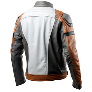 Chaqueta de Cuero para Hombre, Nueva Moda, Estilo Urbano, Sólida/a Cuadros, Resistente al Viento, Transpirable, Mangas Largas, Invierno, Venta al Por Mayor, Precio Bajo - Product Image 2