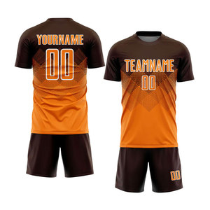 Conjunto de Uniforme de Fútbol con Cuello en V, Equipación de Fútbol Sublimada - Product Image 1
