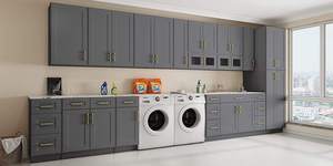 Solid Birch Wood Modern Kitchen <b>Cabinets</b> with Plywood Panels Multi-Functional Factory Direct Ready-to-Assemble Sets - Product Image 3