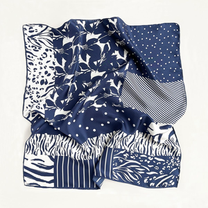 Custom Logo Satin Printed <b>Scarf</b> Fabric Wholesale for European Israel Island Private Label Branding Marketing Gifts OEM ODM - Product Image 6