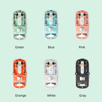 Souris sans fil transparente OEM/ODM, optique, multi-connexions, compatible avec 3 appareils, ordinateurs, ordinateurs portables, tablettes, téléphones, en stock