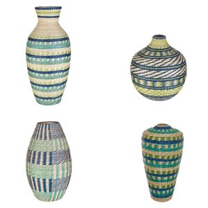 Jarrón floral Vietrustic Green Vibe, jarrón de hierba marina para decoración de mesa, jarrón para plantas - Product Image 1