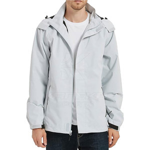 Veste coupe-vent polaire à capuche pour homme, haut de gamme, décontractée, hiver, écologique, respirante, coupe confortable, logo avant, pour usage quotidien - Product Image 1