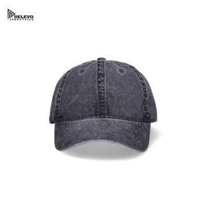 Gorra de Béisbol de Mezclilla de Alta Calidad, 6 Paneles, Ajustable, de Algodón Lavado, Unisex, Casual, Color Sólido, Talla Adulto 58-60CM - Product Image 3