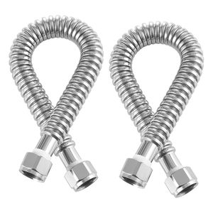 Tubo Flessibile per Impianti Idraulici, Kit di Installazione per Scaldabagno da 18 Pollici, Connettore Flessibile 3/4" FIP X 3/4" FIP Ingresso - Product Image 1