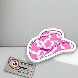 Placa de Pestañas Personalizable con Forma de Sombrero de Vaca, Magnética, de Acrílico, con Diseño de Flor/Diamante en Forma de Corazón, Ecológica, de Marca Privada - Product Image 6