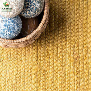 Tapis de bureau – Minimaliste et confortable, fabriqué à partir de fibres de jute 100 % naturelles, tapis sur mesure en provenance d'Inde - Product Image 3