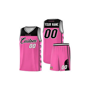 Maillot de basket-ball personnalisé de haute qualité, uniforme imprimé avec le nom de l'équipe, le numéro du joueur, sans manches, pour hommes et adultes, 100% coton - Product Image 2