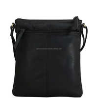 Sac bandoulière artisanal en cuir véritable avec fermeture éclair à pompon, design vintage portable - Fournisseur indien Saman Exports