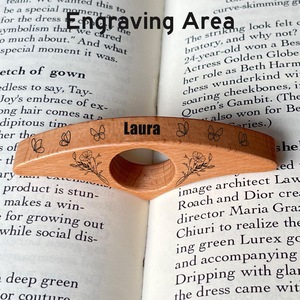 Soporte de Anillo para el Dedo para Leer Libros, Sujetador de Dedos de Madera - Product Image 6